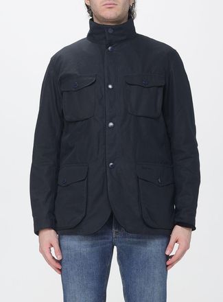 Barbour Giacca Ogston in cotone cerato antivento con collo alto e tasche a toppa