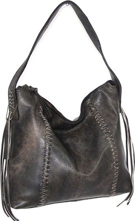 Nino Bossi La Maja Hobo Aviator Leather Shoulder Bag
