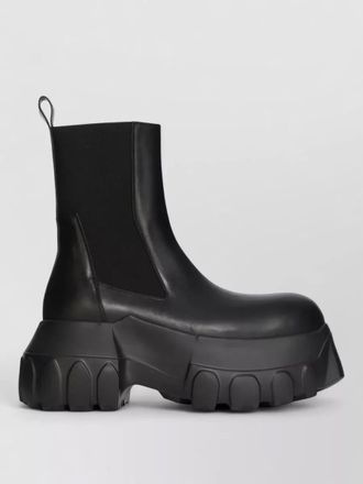 Rick Owens leather chelsea boots