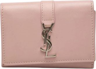 Saint Laurent Pre-owned Lederen Sleutelhoes - Dames - Vintage Accessoires - Roze - ONE Size - Leer - Vintage