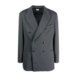 Random Identities Jassen, Heren, Grijs, L, Leer, Punto Tessuto Blazer