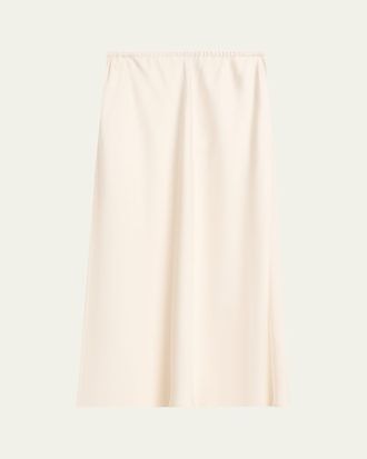 Vince Pull-On Satin Slip Skirt
