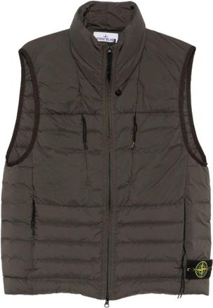Stone Island Seamless Tunnel Nylon Down-TC - Heren - Bodywarmers - Grijs - XL - Nylon - Jassen