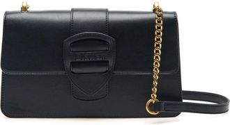 Blauer PU Crossbody Tas - Dames - Schoudertassen - Zwart - ONE Size - Tassen