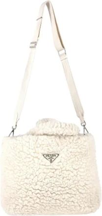 Prada Pre-owned Bucket Bags, female, White, Size: ONE SIZE Pre-owned Cashmere Bucket Bag