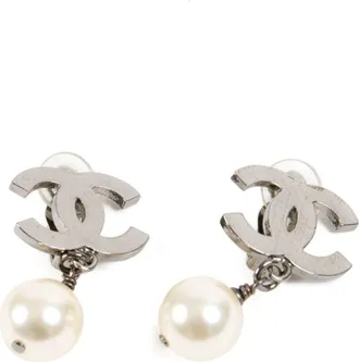 Chanel Orecchini a clip CC 2010 - Argento