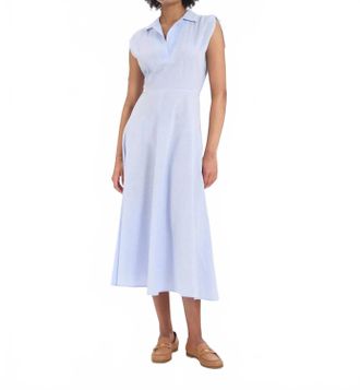 Ines De La Fressange Violine Midi Dress In Blue