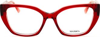 Max & Co. MO5129 Cat-Eye Acetate Eyeglasses - Red