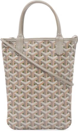 Goyard Borsa a tracolla Poitiers Claire Voie in tela Goyardine 2023 - Grigio