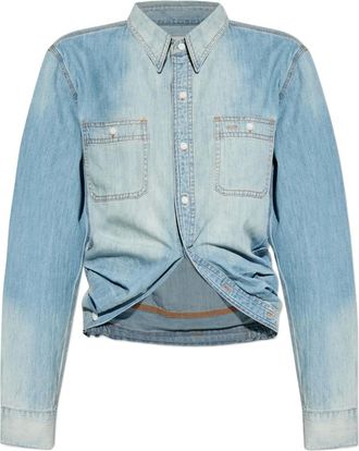 R13 Camicia denim con tasche - Blu