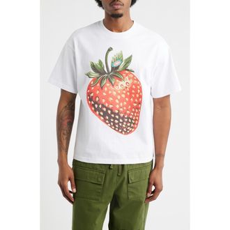 Billionaire Boys Club Boxy Diamond Berry Graphic T-Shirt in White at Nordstrom, Size Xx-Large
