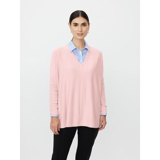 Masai MaFronia V-Neck Relaxed Fit Sweater in Primrose at Nordstrom, Size Xx-Large