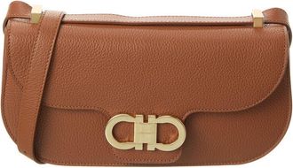 Ferragamo Ferragamo Gancini Double Leather Crossbody