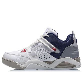 Li-Ning Casual Basketball Shoes White Grey Blue AGBR025-3