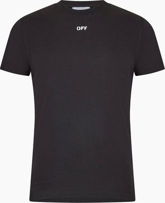 Off-white Mens Mens Slim Fit T Shirt - Black - Size: 36