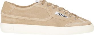 Autry White Windscape Low Minimalist Leather Sneakers