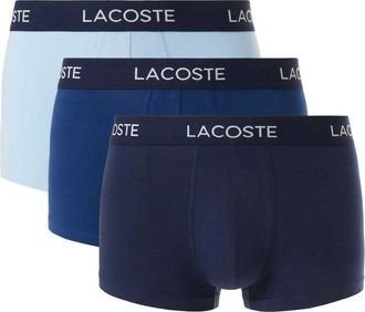 Lacoste Katoenen stretch boxershorts heren (3-pack) (Lichtblauw/blauw/navy)