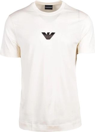 Emporio Armani T-shirts - Heren - T-shirts - Beige - M - Katoen - Tops