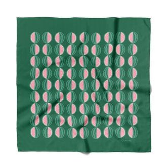 Centinelle Watermelon Cotton Silk Bandana in Green at Nordstrom