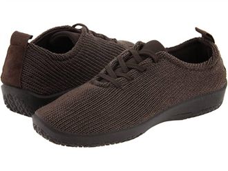 Arcopedico Womens Lace Up Sneaker In Marron