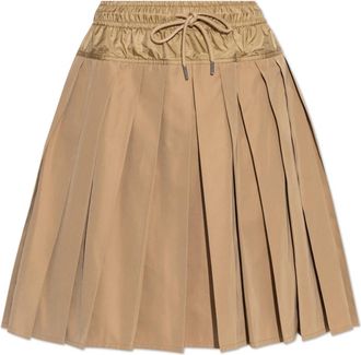Moncler Geplooide rok - Dames - Midirokken - Beige - XS - Rokken
