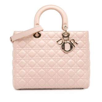 Dior Pre-owned Dior Large Lambskin Cannage Lady Dior Ladies 16-BO-0118