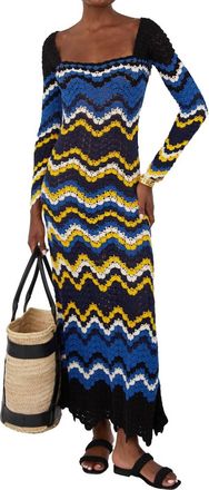 Escvdo Sumac Maxi Dress In Blues