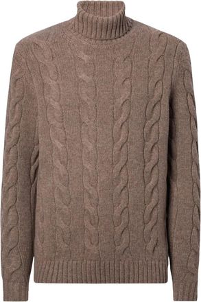 MC2 Saint Barth Valdez Wool Sweatshirt - Heren - Coltruien - Bruin - XL - Wol - Truien & Vesten