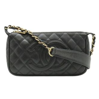 Chanel Pre-owned Matelasse Schoudertas - Dames - Pre-owned - Zwart - Maat: ONE Size Leer