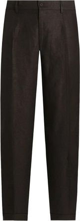 Dolce & Gabbana Stijlvolle broeken voor mannen - Heren - Slim Fit Broeken - Zwart - L - Broeken