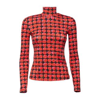 La DoubleJ Turtleneck Trui met Stretchstof - Dames - Coltruien - Rood - XL - Truien & Vesten