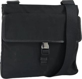 Prada Pre-owned Vintage Nylon Cross Body Bag - Dames - Vintage Schoudertas - Zwart - ONE Size - Nylon - Vintage