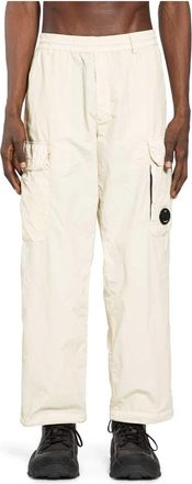 C.P. Company Flatt Nylon Cargo Lens Broek - Heren - Straight fit broeken - Wit - XL - Nylon - Broeken