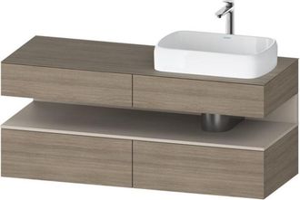 Duravit Qatego Consola Mueble Bajo Lavabo, 2 Extensiones, 2 - Duravit