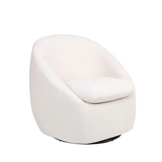 Klast Butaca giratoria de poli&eacute;ster beige 74 cm x 73 cm