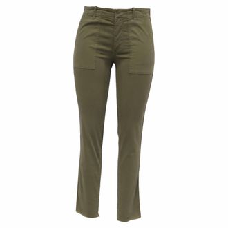 Nili Lotan Nili Lotan Jenna Pants in Green Cotton