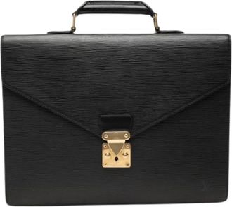 Louis Vuitton Pre-owned Serviette Conseiller Briefcase - Dames - Vintage Tassen - Zwart - ONE Size - Vintage
