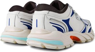 Heron Preston Mens Block Stepper Sneakers White Leather Rubber