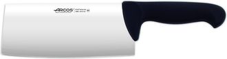 Arcos Macheta Arcos Colour - Prof 298525 De Acero Inoxidable Nitrum Y Mango Ergon&oacute;mico De Polipropileno De Color Negro Y Hoja De 20 Cm, Y 2.5 Mm De Espesor 