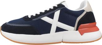 Munich Versus 116 - Heren - Sneakers - Blauw - 42 EU - Leer - Schoenen