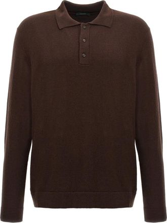 Zanone Heren, Truien, Bruin, Maat: 2XL Wol