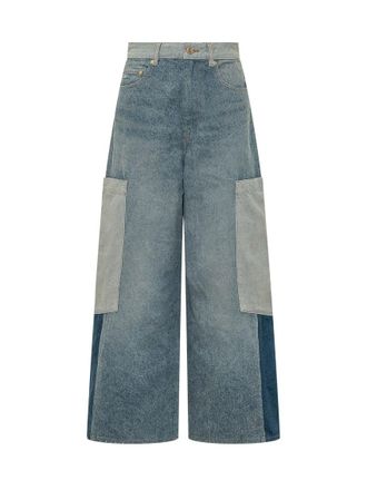 Ganni Light Blue Loose High Rise Jeans