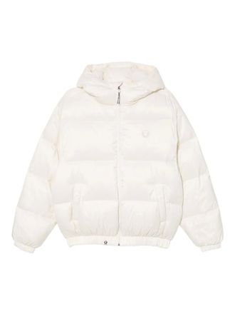 Aape By A Bathing Ape logo-patched jacket - men - Nylon/Polyester/Down/Feather - S - Neutrals