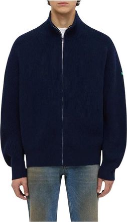 Flaneur Badge Gebreide Vest - Heren - Vesten - Blauw - L - Truien & Vesten