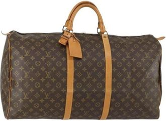 Louis Vuitton Pre-owned Canvas Weekendtas - Dames - Vintage Weekendtas - Bruin - ONE Size - Vintage