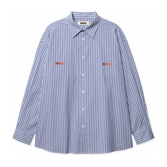 Woodbird Casual Shirts, male, Blue, Size: S WBBrooks Lion Shirt