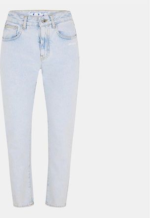 Off-white Womens Five Pocket Straight Leg Jeans - Blue/Multi - Size: 28 l32