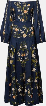 Agua Bendita Vestido largo Senlis de algod&oacute;n