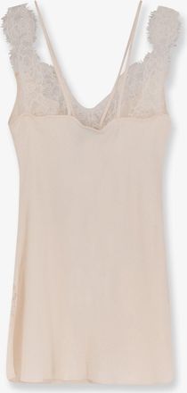 Pinko Womens Lydia Satin Top Pink Viscose T-Shirts & Jerseys