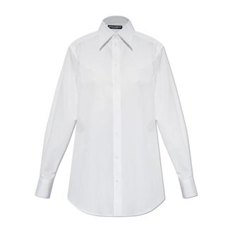 Dolce & Gabbana Camisa de Algod&oacute;n Ajustada - Blouses & Shirts - Mujer - Blanco - XS